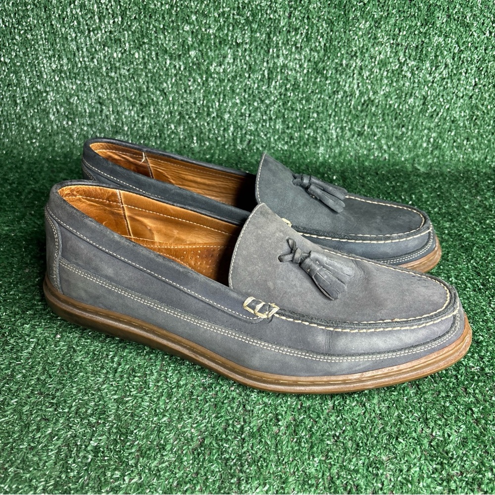 Sandro Moscoloni Casual Loafer Blue Leather Slip-on Comfort Mens Size 10.5 D